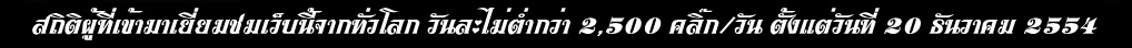สถิตผู้เข้าชมเว็บเรา
